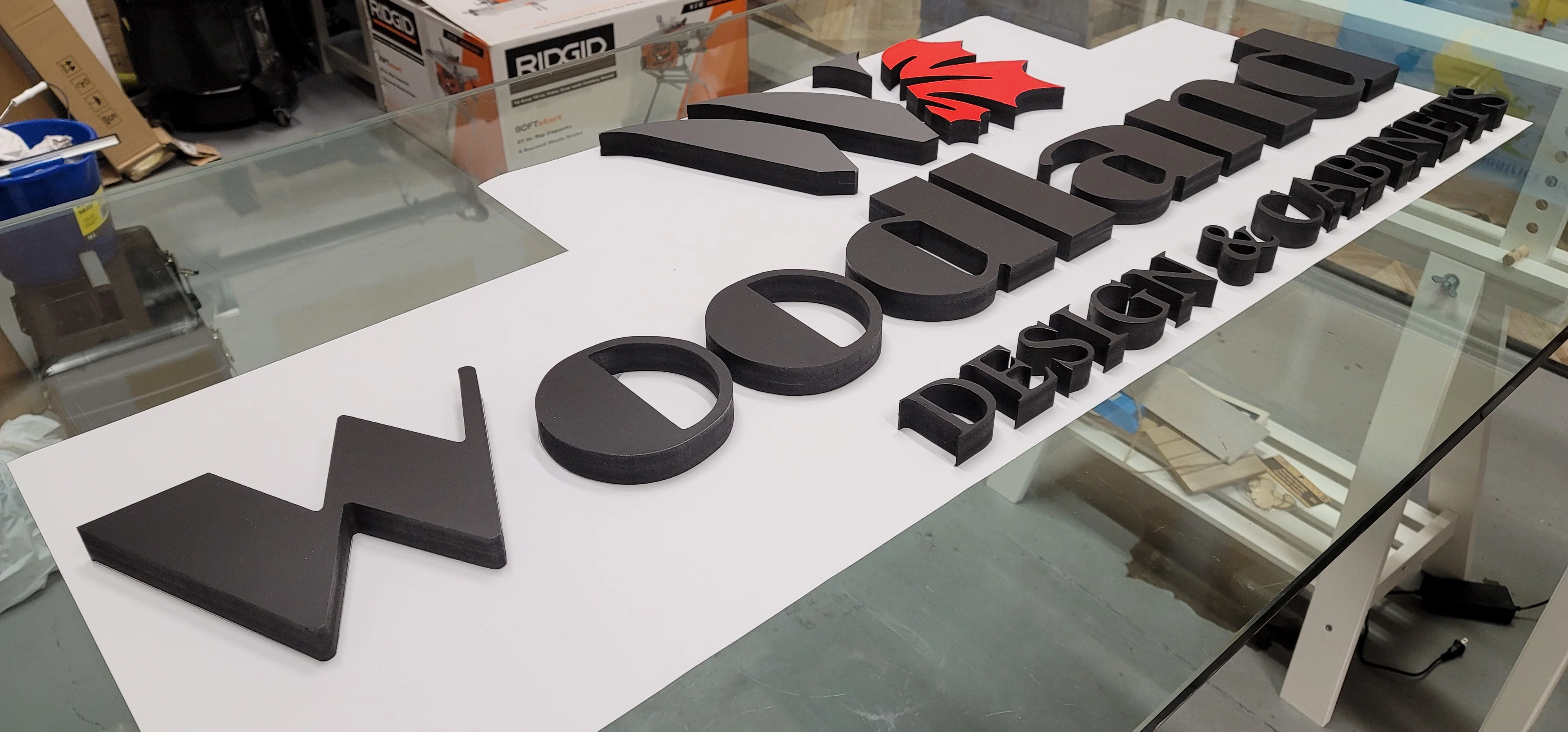 Dimensional letters fabricated at Kerem Sign's North York shop
